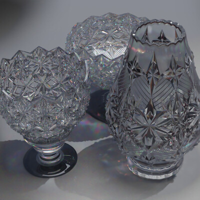 crystal vases