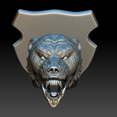 bear's head on the shield