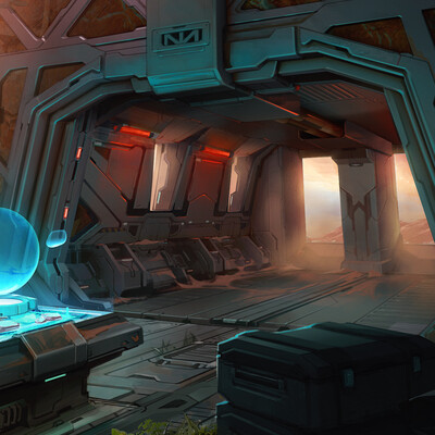 Abandoned martian base
