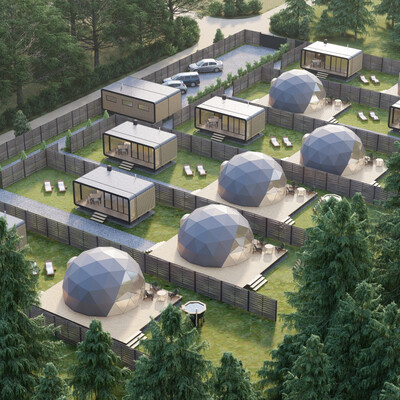 Visualization of glamping