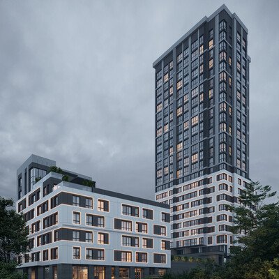 3d visualization residential complex