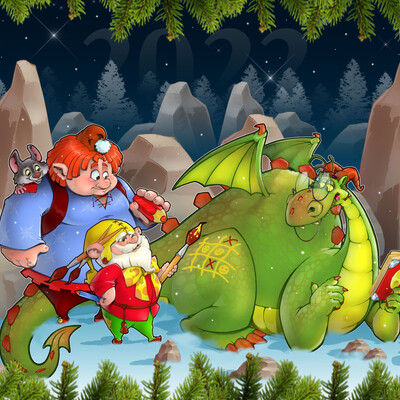 gnomes and dragon