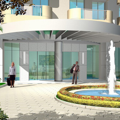Glavnyiy vhod v Hotel