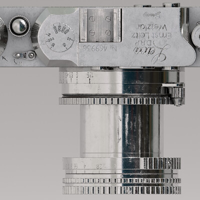 Rangefinder camera Leica II 30s with lens Ernst Leitz Wetzlar Summicron f=5 cm mm 1:2
