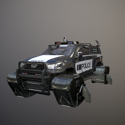 Cyberpunk Police Patrol