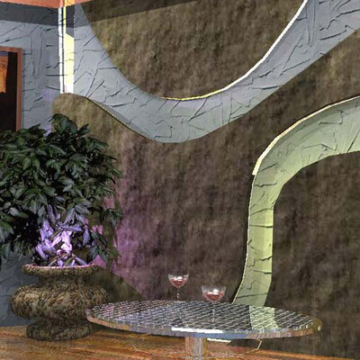 Interyer of bar