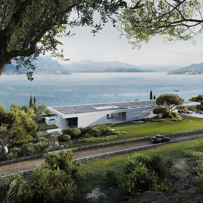 Villa on Iseo lake, Italy
