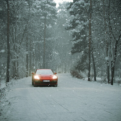 Snow road