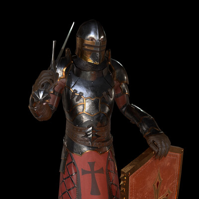 Knight's Armor with sword and shield