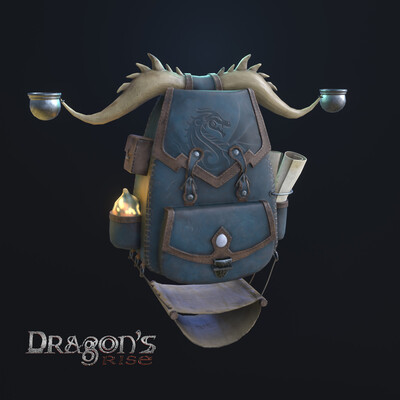 The merchant`s backpack