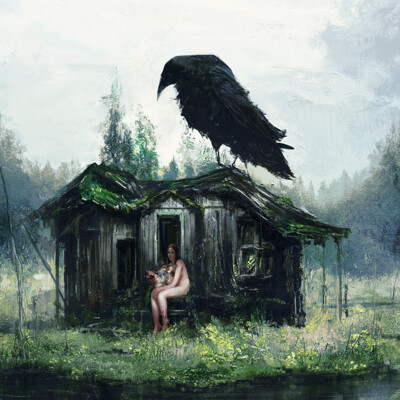 Hut in the woods