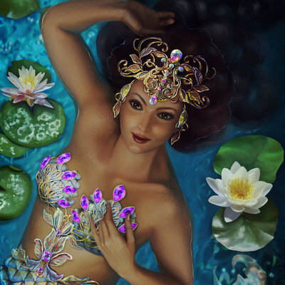 Mermaid queen, portrait