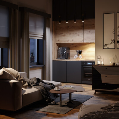 Kitchen-living room