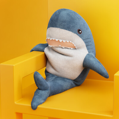 Blahaj 3D model