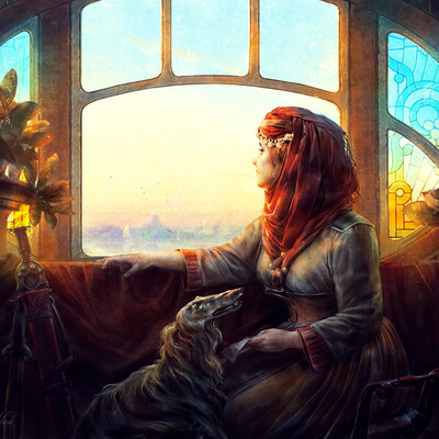 The lady with Munnos.