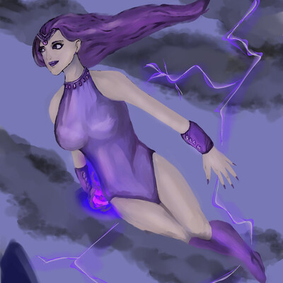 purple lightning