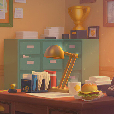 Detective's Office background