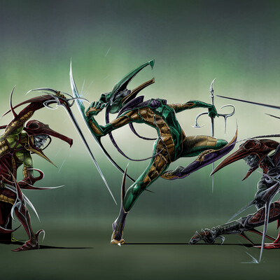 Dark elves dance