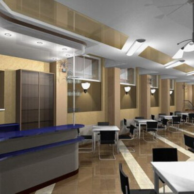 Kafe "Oktyabr". Interer
