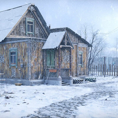 Village House Christmas Version