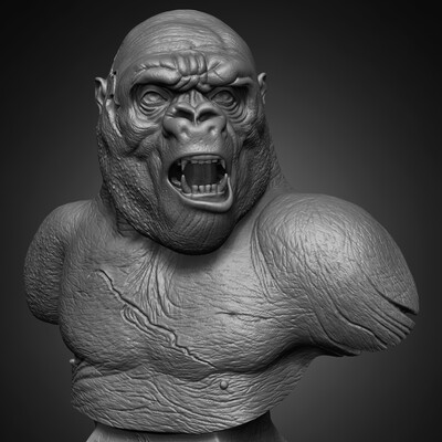 Killer Gorilla Predator sculpted by Yacine BRINIS