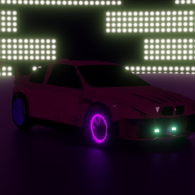 Low poly car