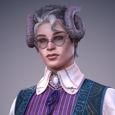 Boy with horns