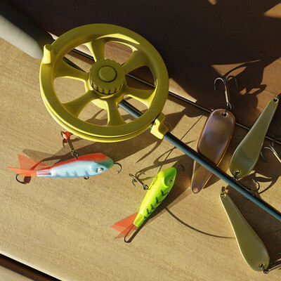 (winter fishing rod)