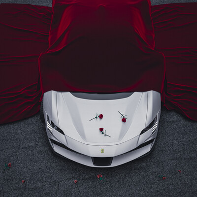 ferrari sf90 rose