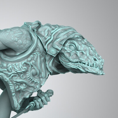 Lizardman Assassin bust 1/12