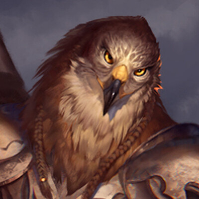Steely gaze