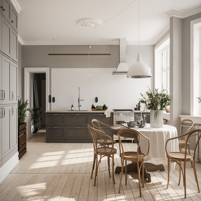Visualization of the interior of the apartment