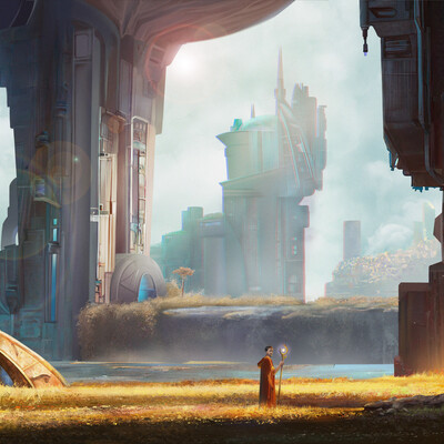 The concept of the environment.Post - apocalypse