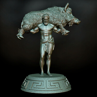 Hercules and the Erymanthian boar