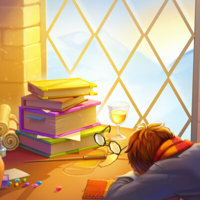 Winter morning in Hogwarts