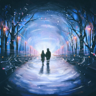 Cover for a track for a musician