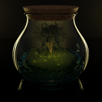 A tree in a jar