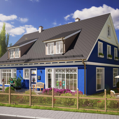 Two-story house in Germany