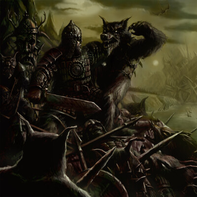 Bogatyr grimdark. Dobrynya Nikitich at the clearing of the frontiers.