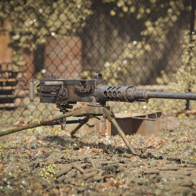 Rusted Browning M2