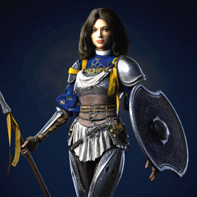 Lucia (3d model Arnold practice)