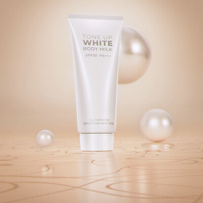 Concept of advertising the cosmetic cream