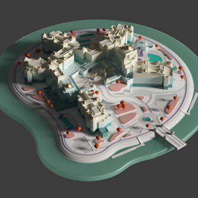 The hotel 3D map in Augmented Reality