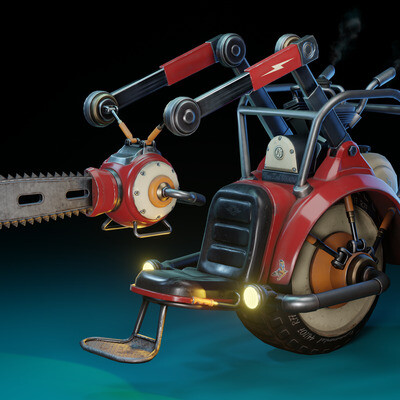 Chainsaw. Self-propelled sawmill