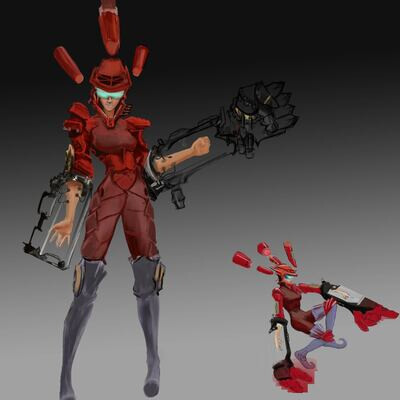 Technomage concept art WIP