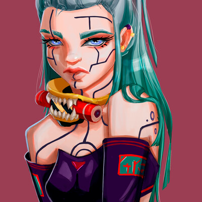 Cyberpunk girl