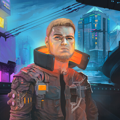 Cyberpunk portrait