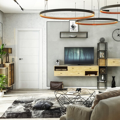 Fusion living room.