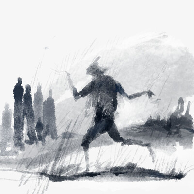 Rain. Attempt at writing.