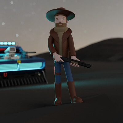 illustration cowboy